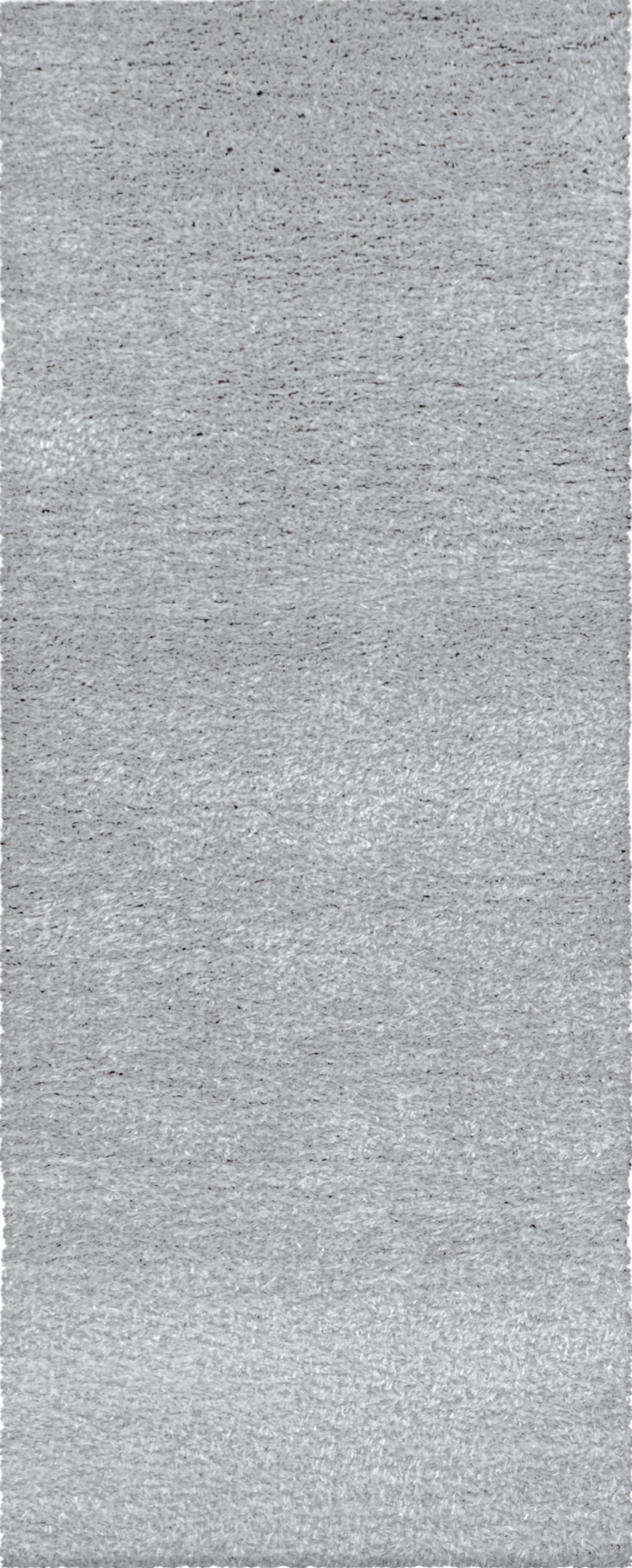 Plain Color Chic Shaggy Rug | Silver