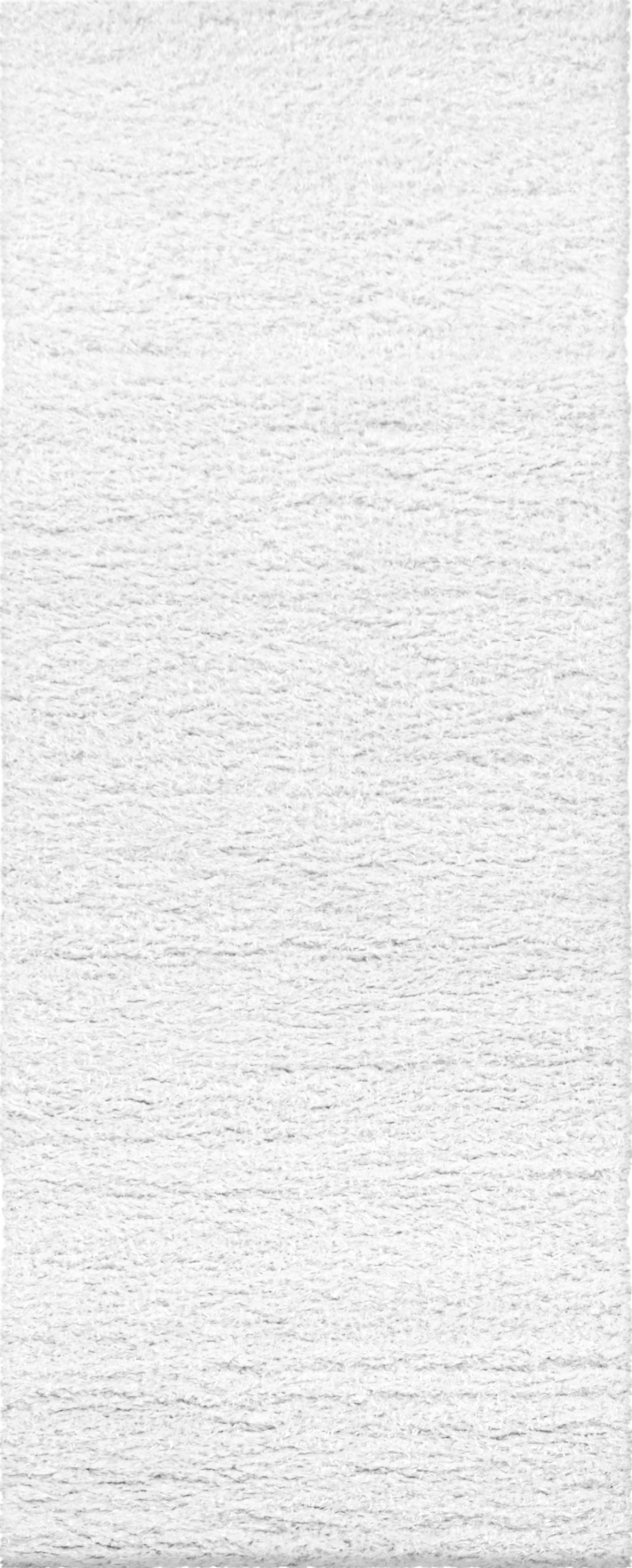 Plain Color Chic Shaggy Rug | White