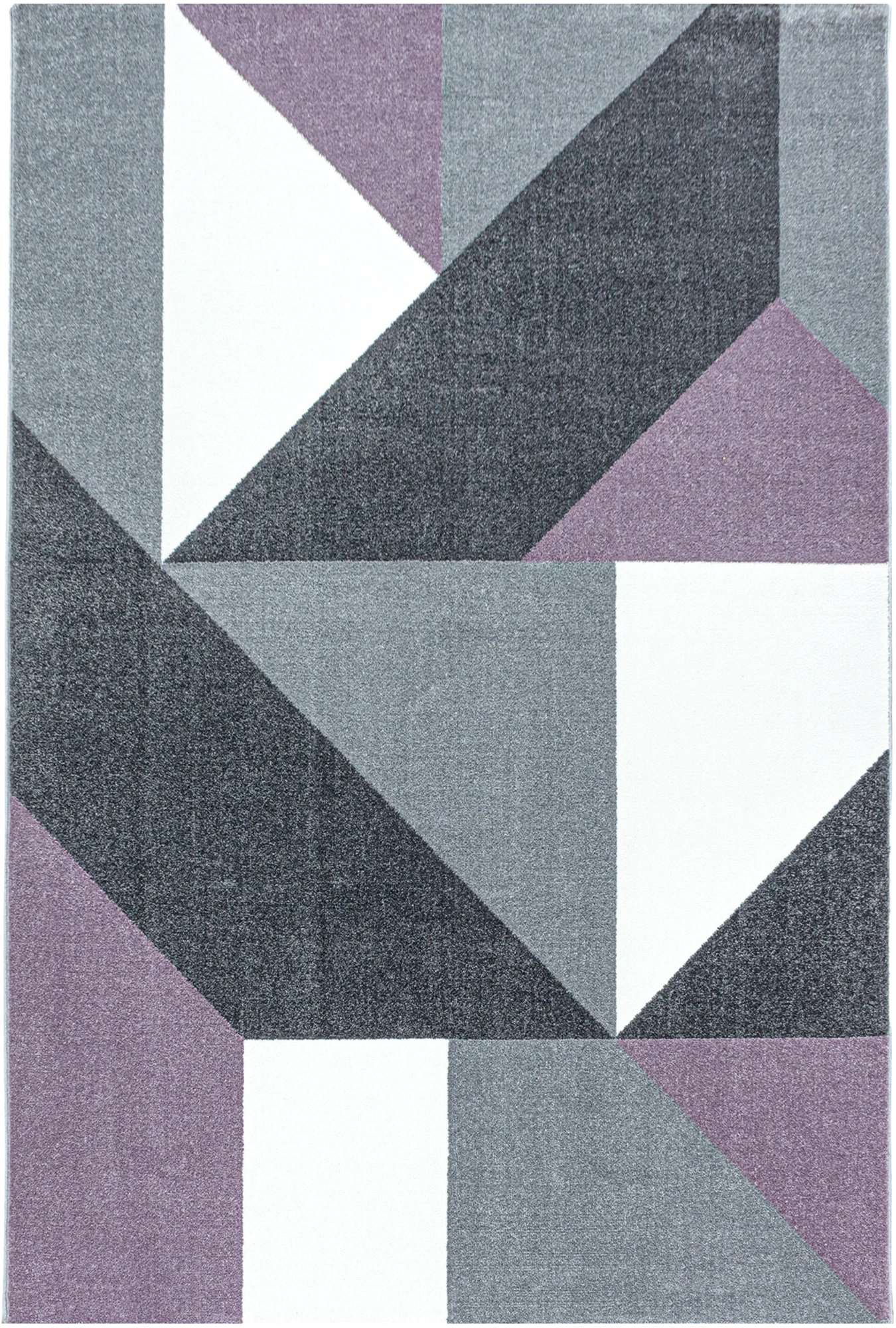 Modern Geometric Triangle Patchwork Area Rug | Lila