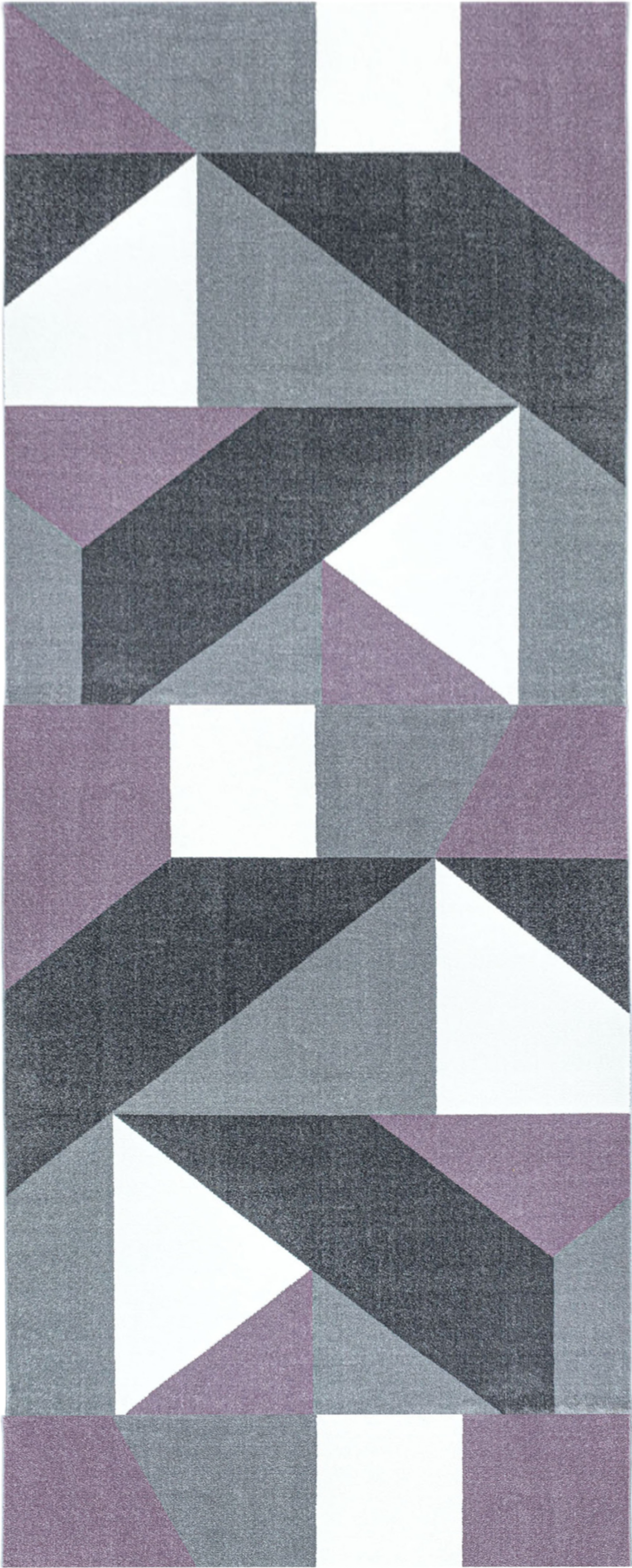 Modern Geometric Triangle Patchwork Area Rug | Lila