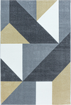 Modern Geometric Triangle Patchwork Area Rug | Yellow Yellow