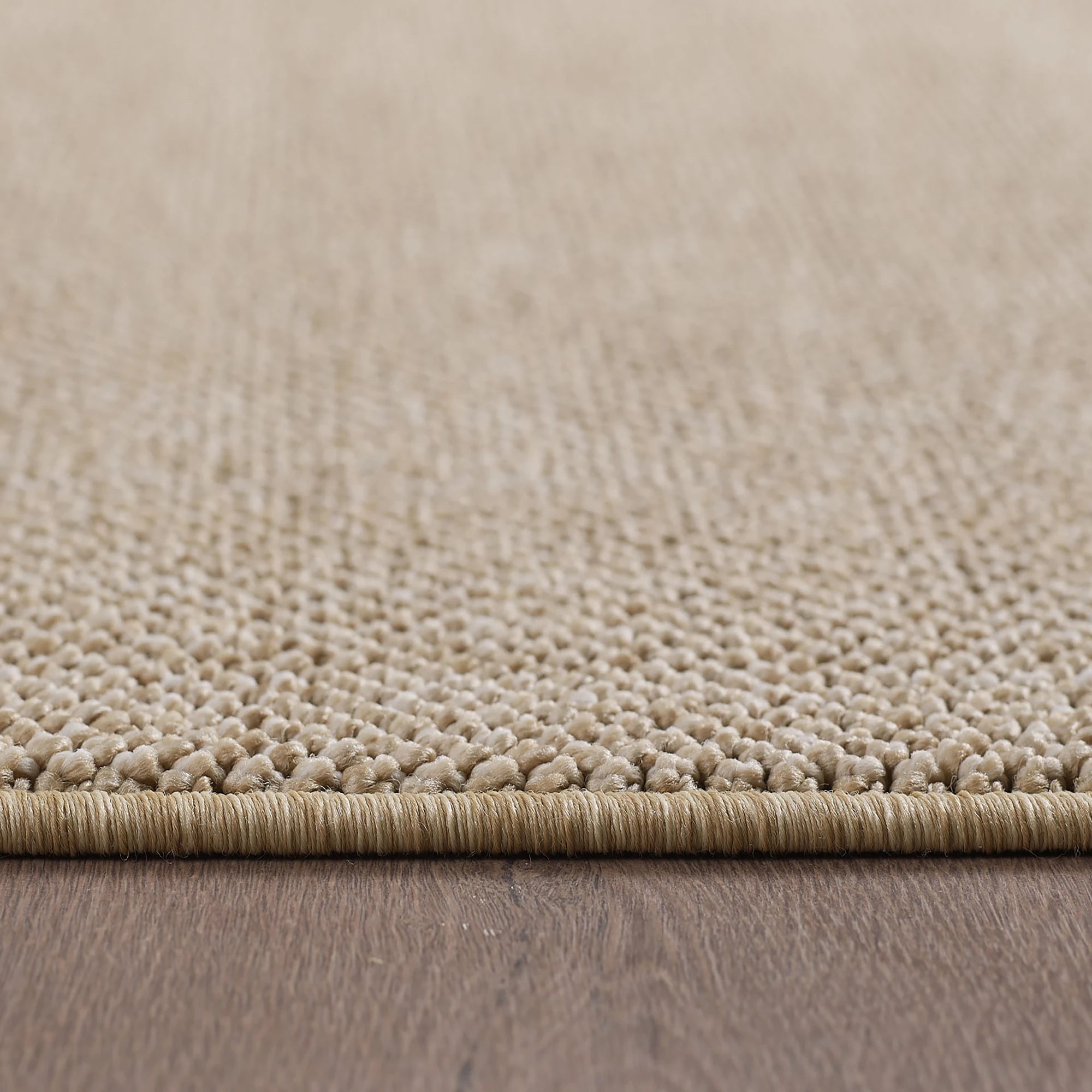 Soft Velvet Textured Rug | Beige