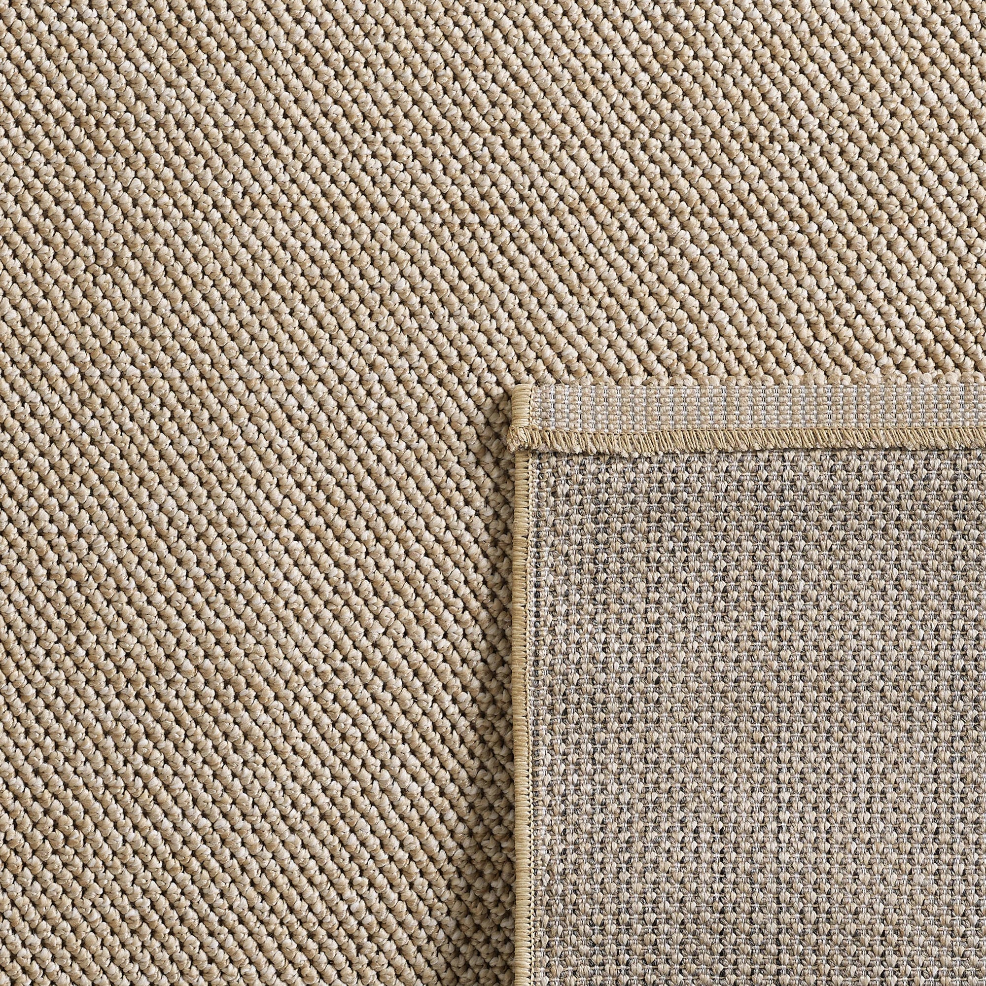 Soft Velvet Textured Rug | Beige