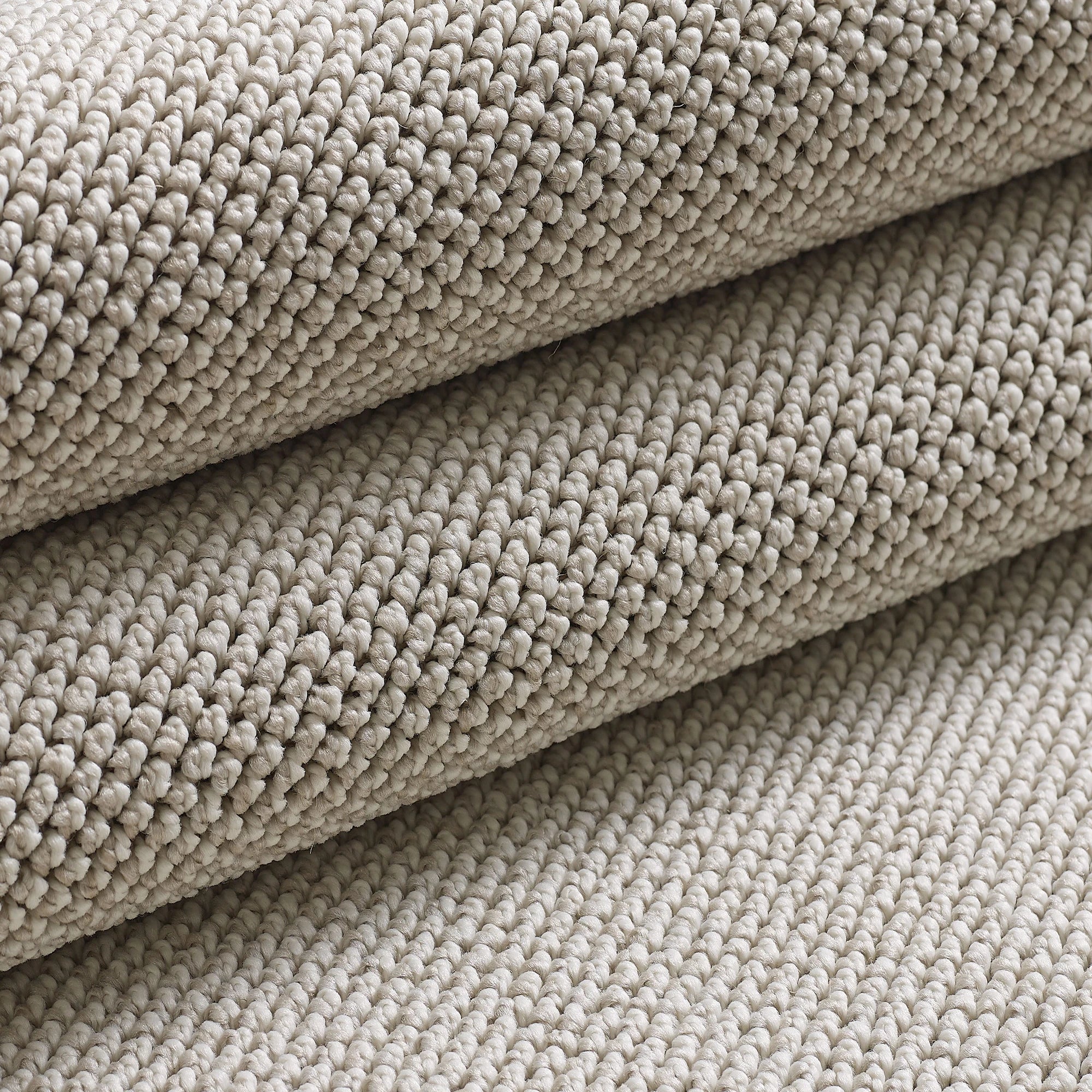 Soft Velvet Textured Rug | Cream