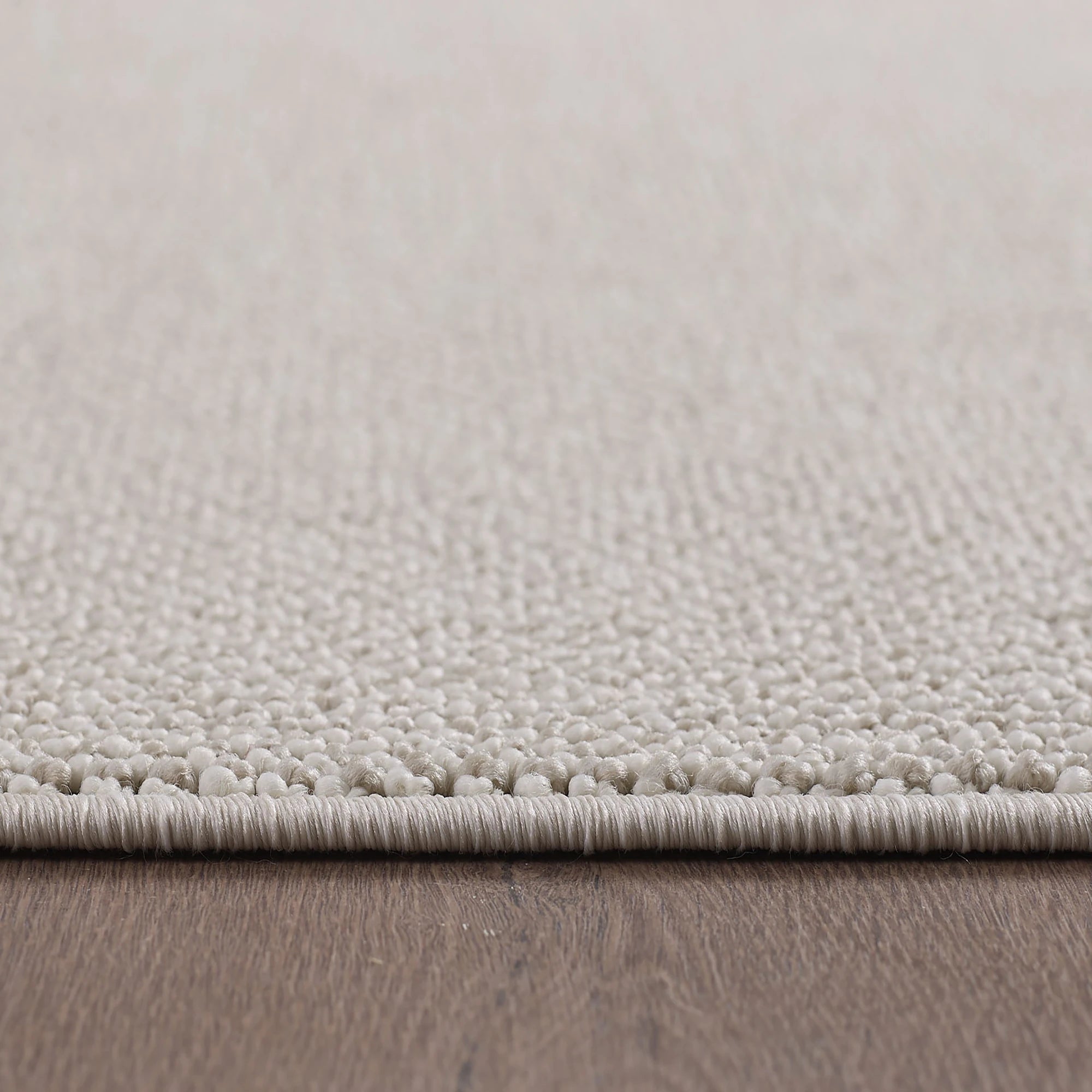 Soft Velvet Textured Rug | Cream
