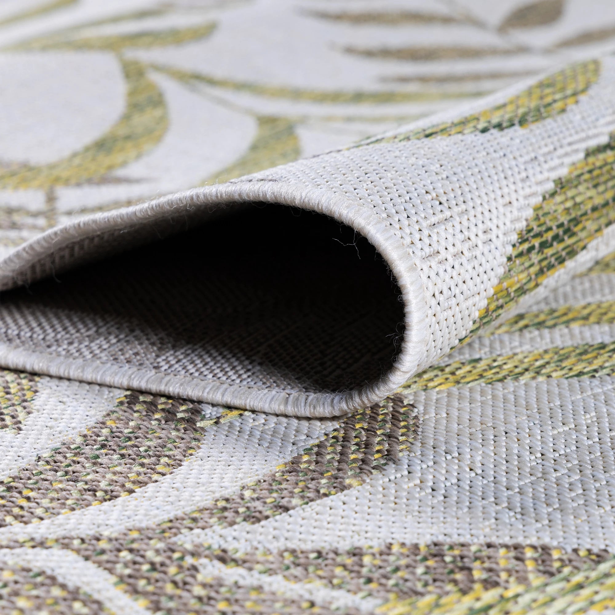 Palm Flatweave Patio Rug | Beige