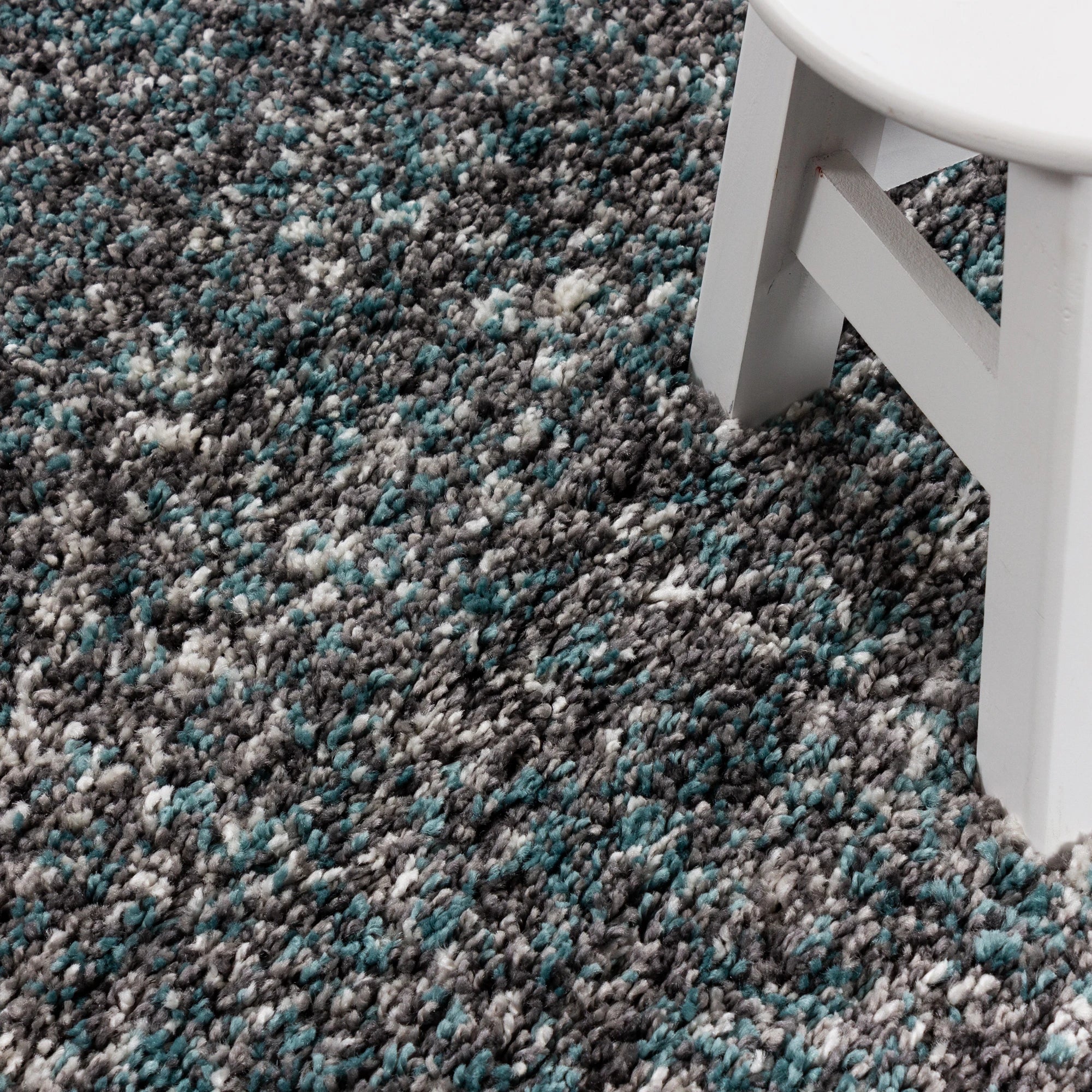 Marled Cozy Area Rug | Blue