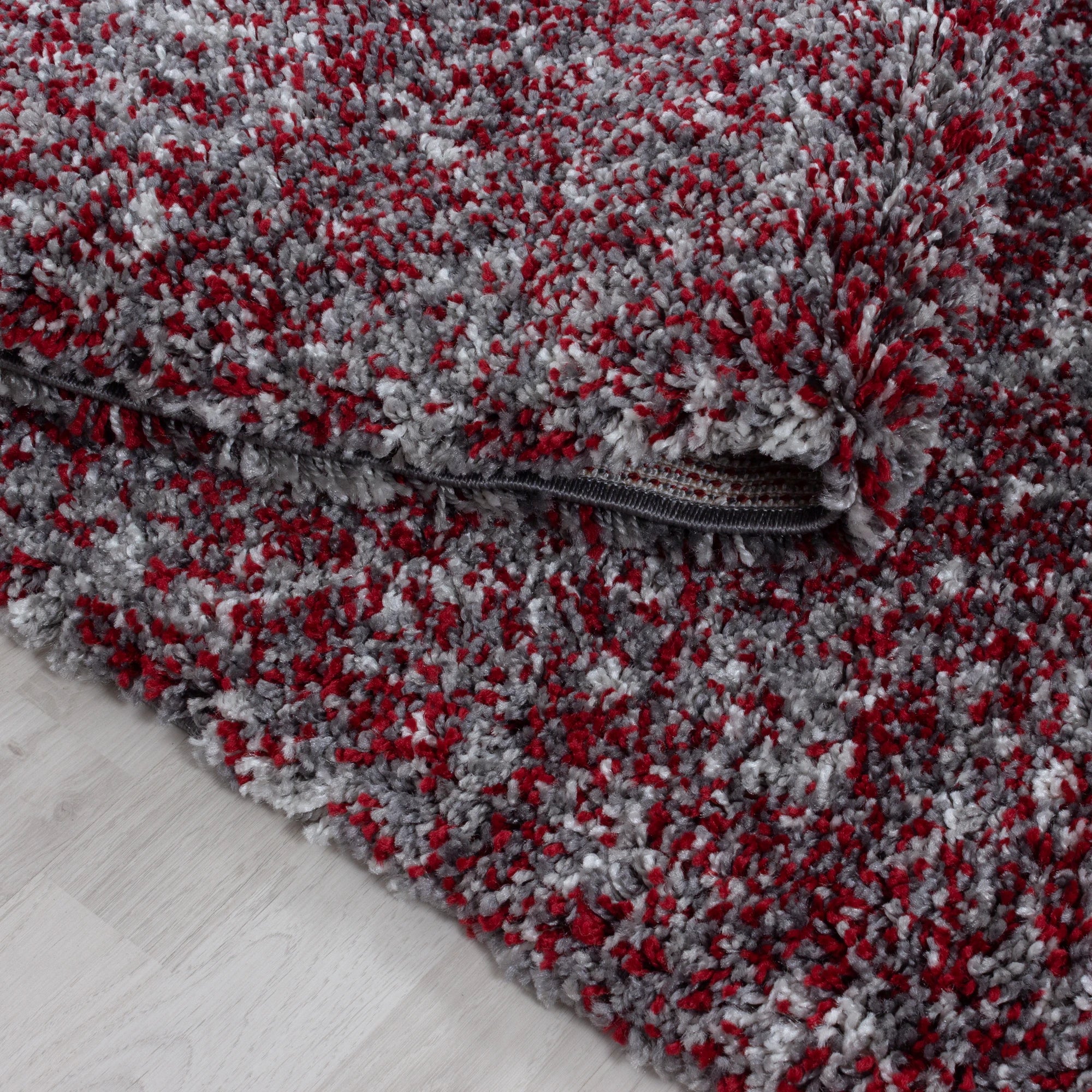 Marled Cozy Area Rug | Red