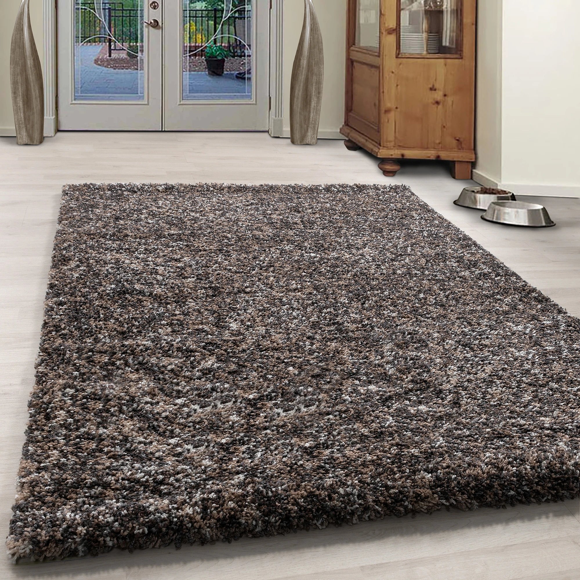 Marled Cozy Area Rug | Taupe
