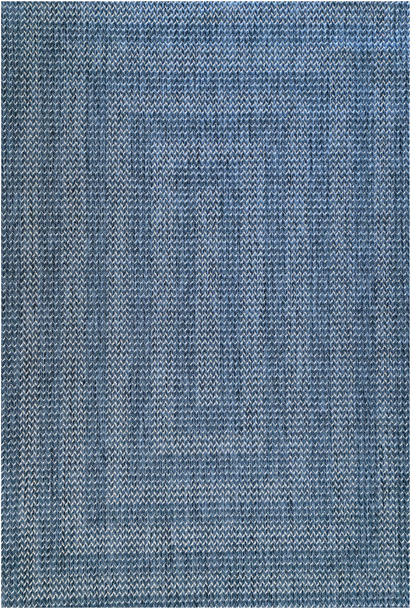 Distressed Blue Outdoor Rug
