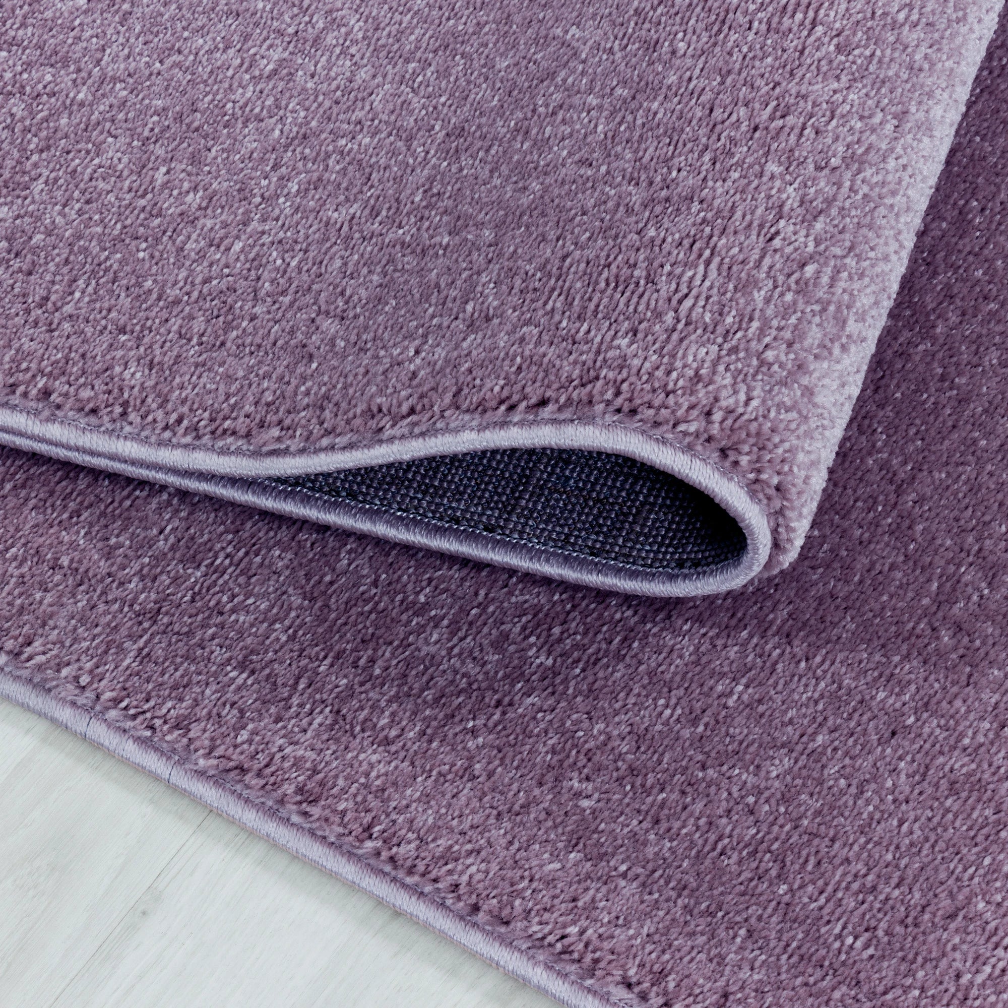 Soft Velvet Look Plain Area Rug | Lila