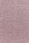 Soft Velvet Look Plain Area Rug | Rose Pink