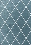 Diamond Cozy Geometric | Blue Rug Blue