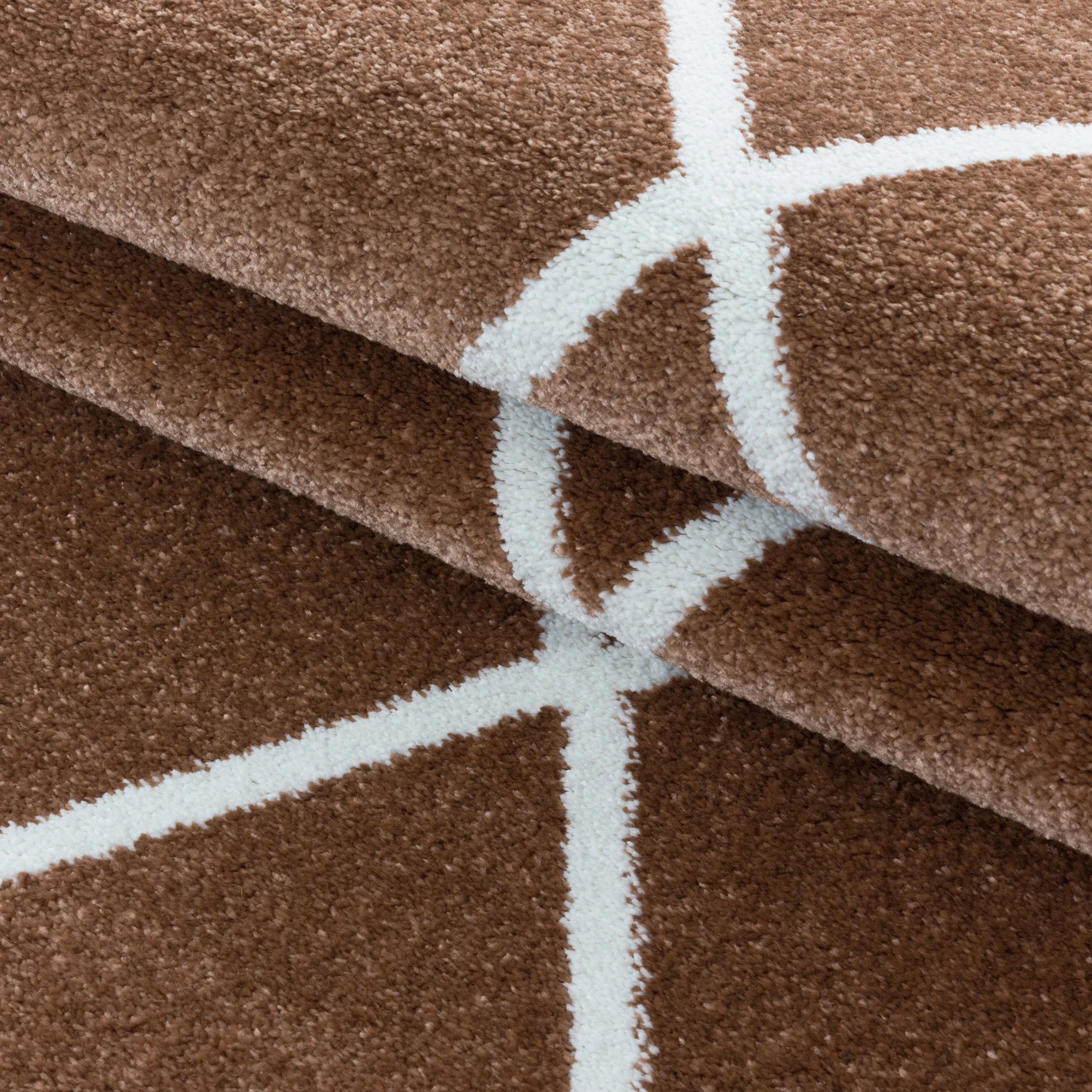 Diamond Cozy Geometric | Copper Rug