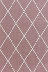 Diamond Cozy Geometric | Rose Rug Pink