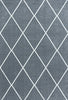 Geometrischer Mosaikteppich in Silber