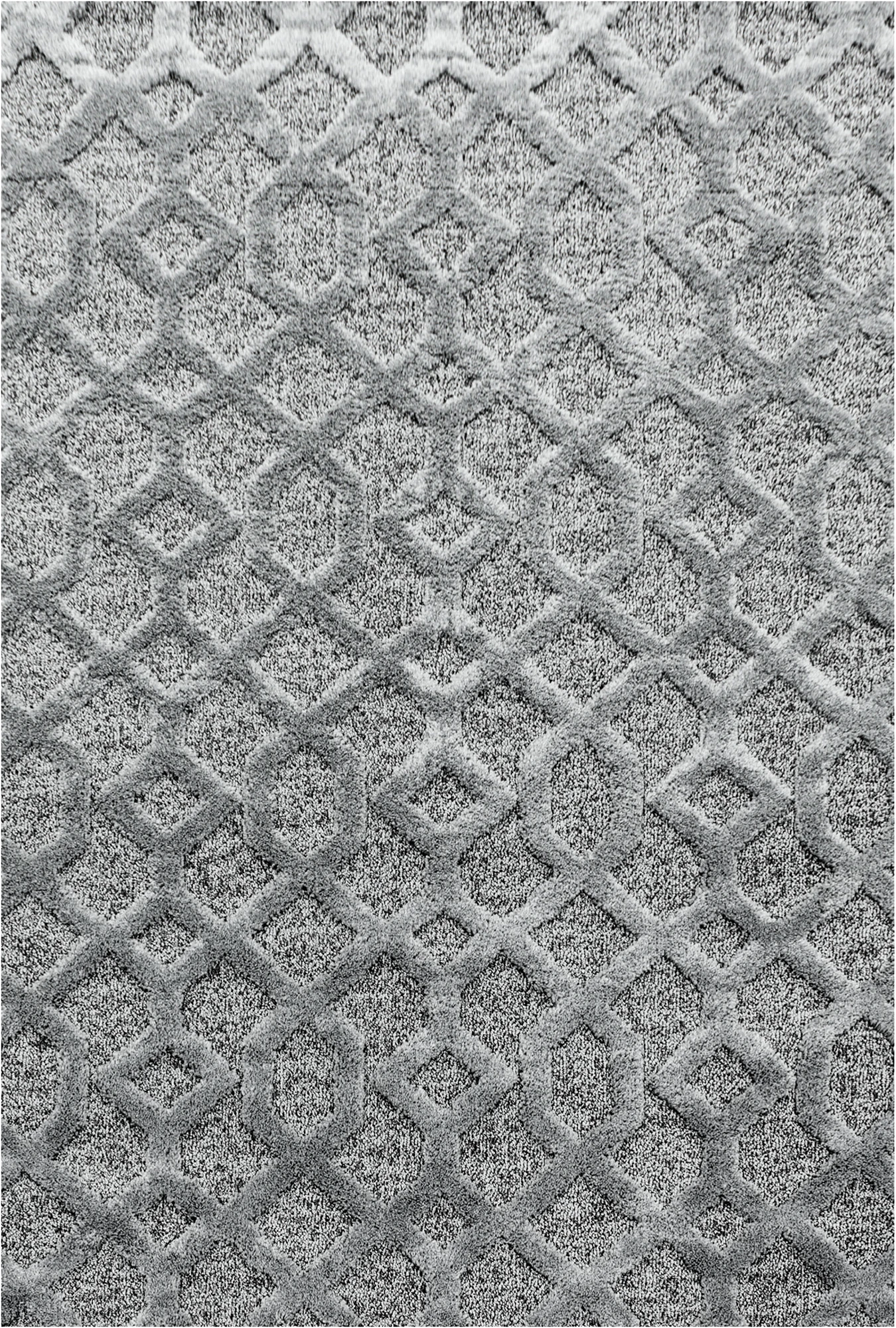 Diamond Tessellated Rug | Gray