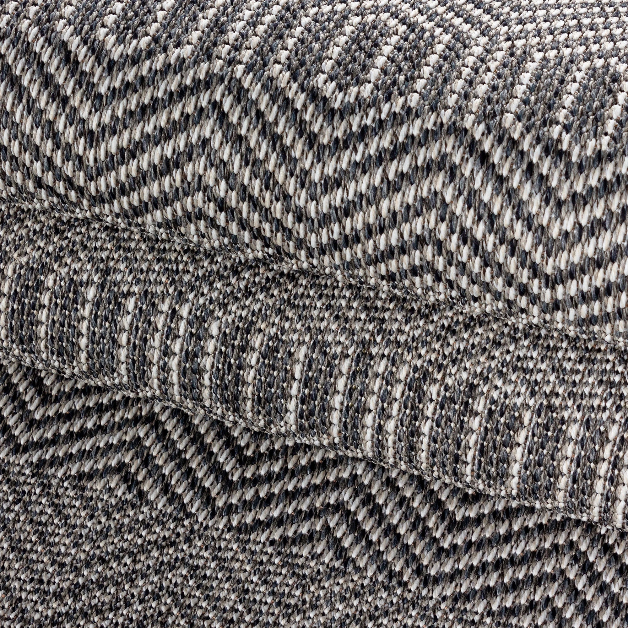 Gray Boho Rug | Geometric Triangle Pattern