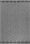 Textured Diamond Pattern Patio Rug | Gray Gray