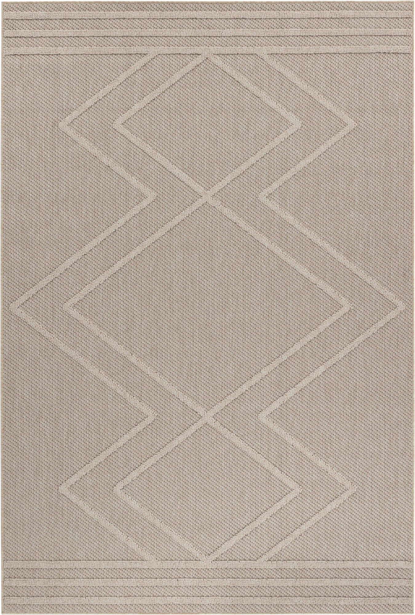 Bohemian Chic Floor Rug Modern | Beige