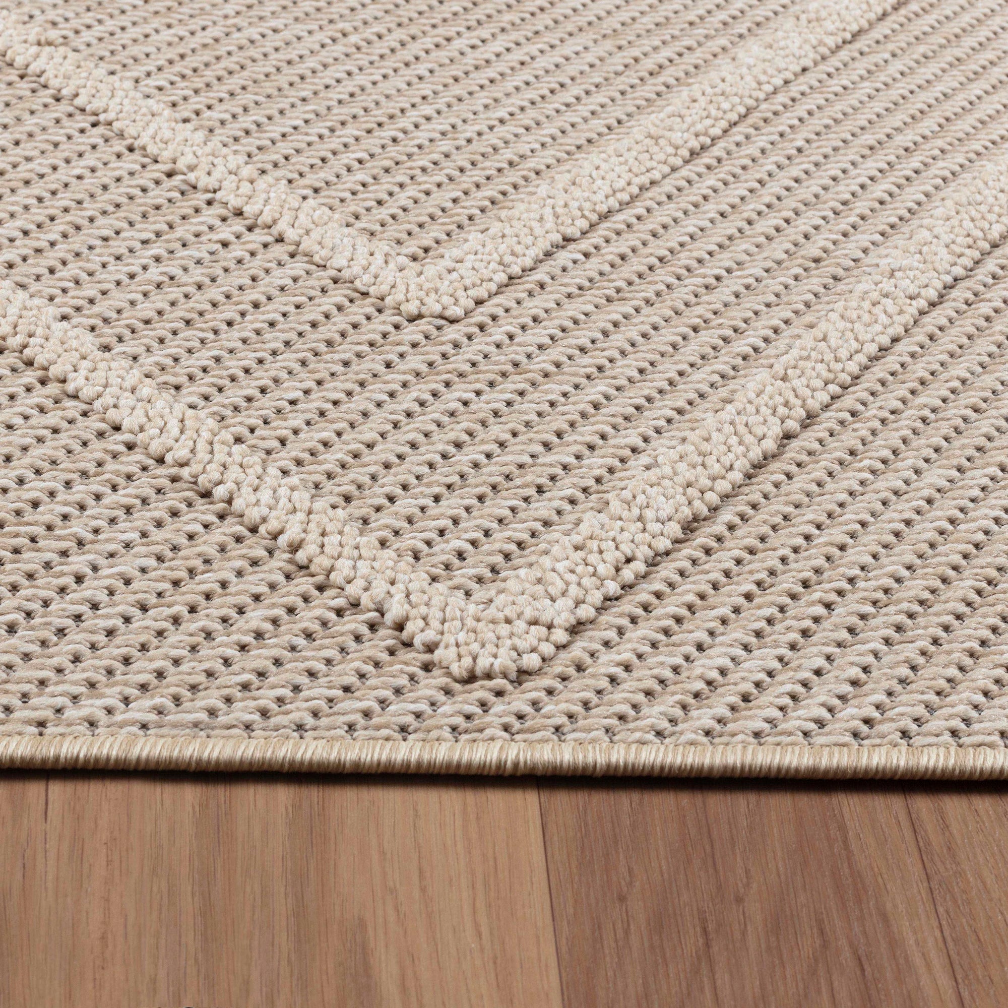 Bohemian Chic Floor Rug Modern | Beige