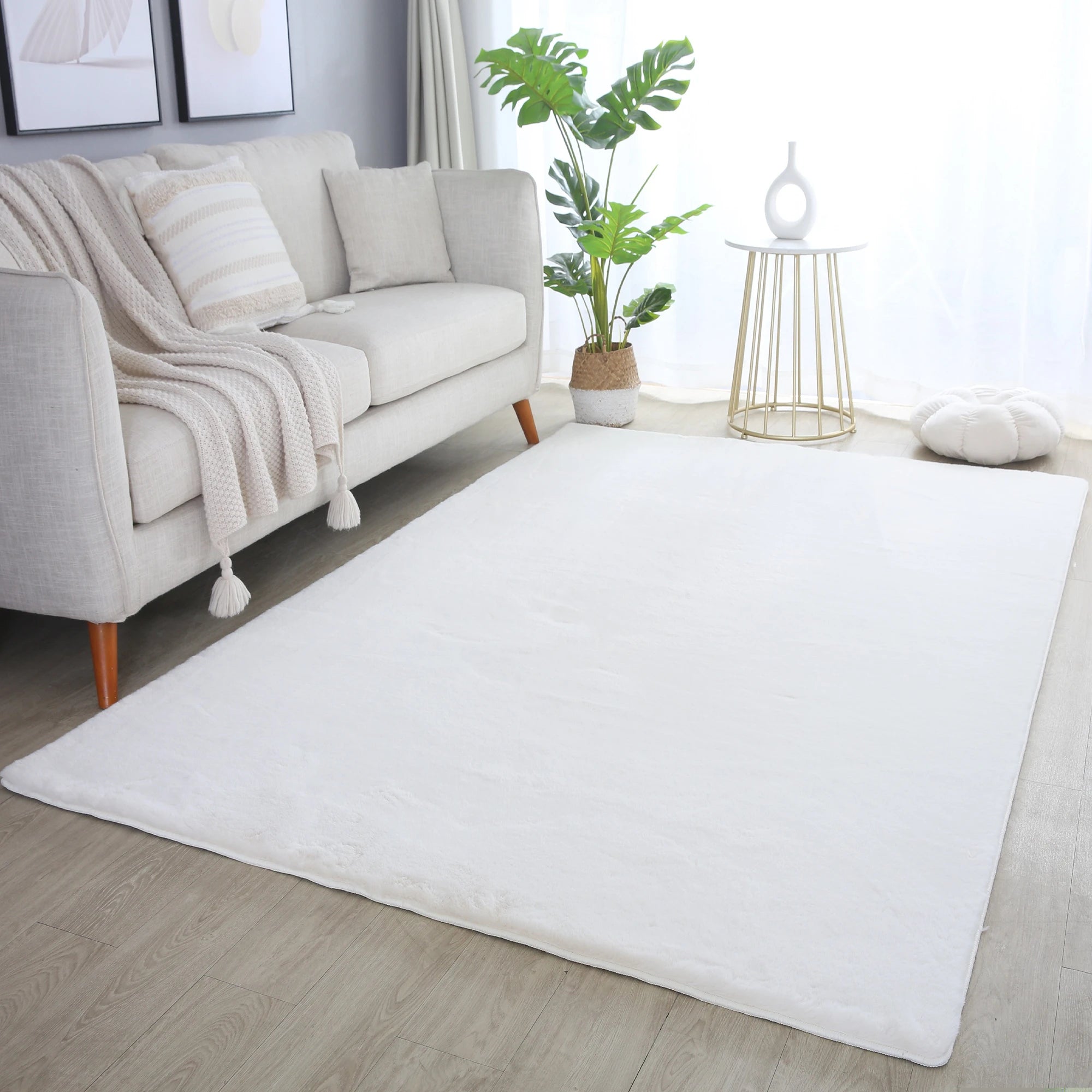 Cozy & Soft Fluffy Rug | Cream