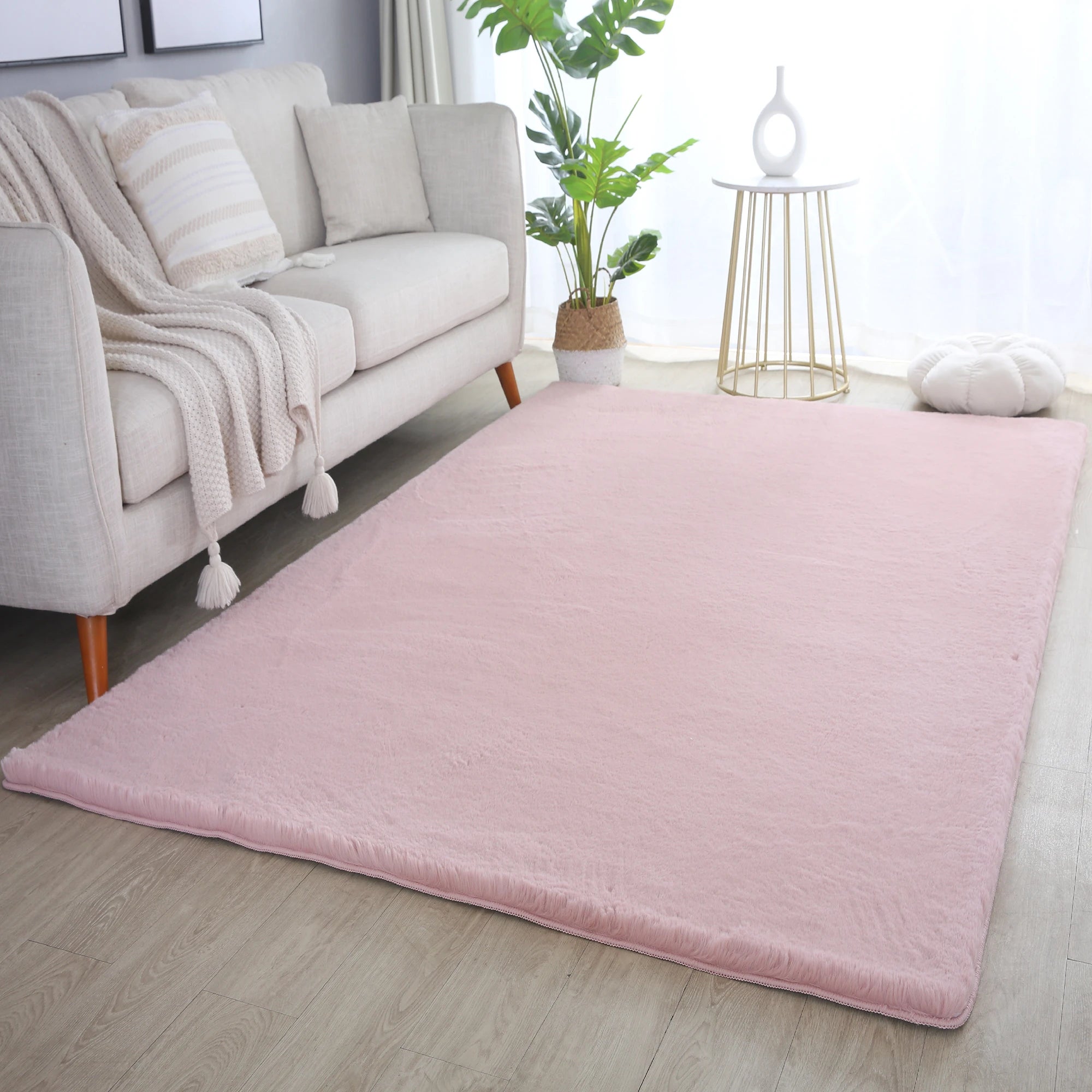 Cozy & Soft Fluffy Rug | Pink