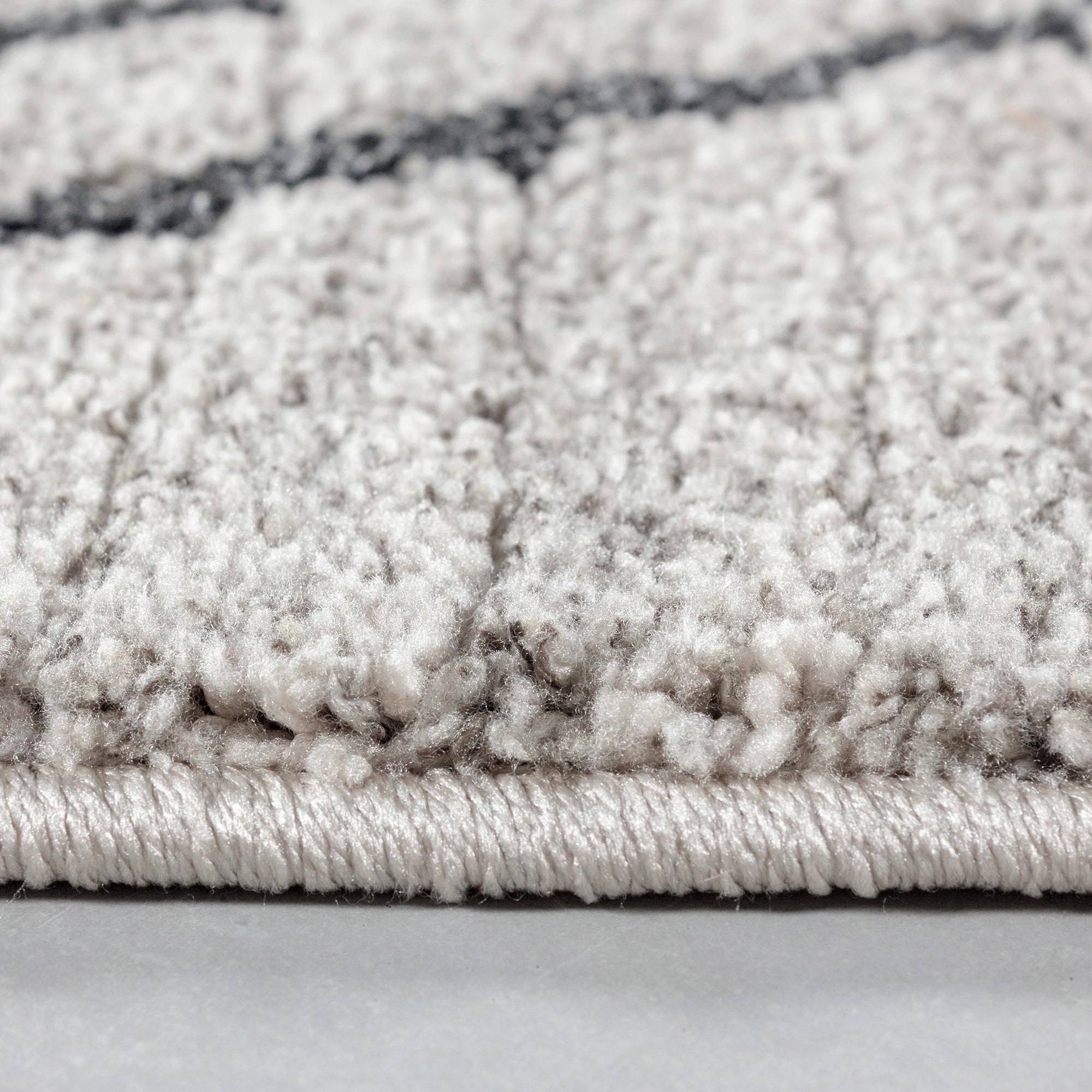 Boho Moroccan Inspired High-Low Rug | Beige