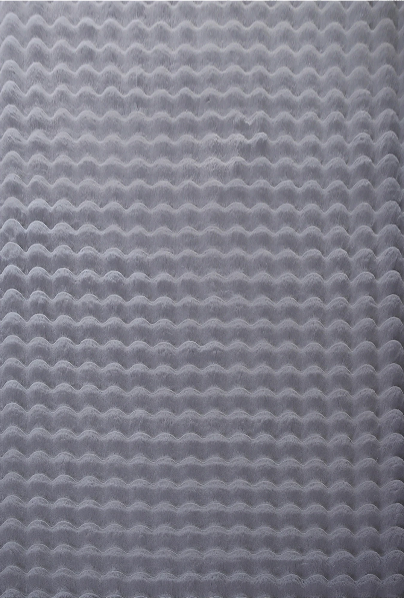 Plush Gray Washable Rug - Solid Color