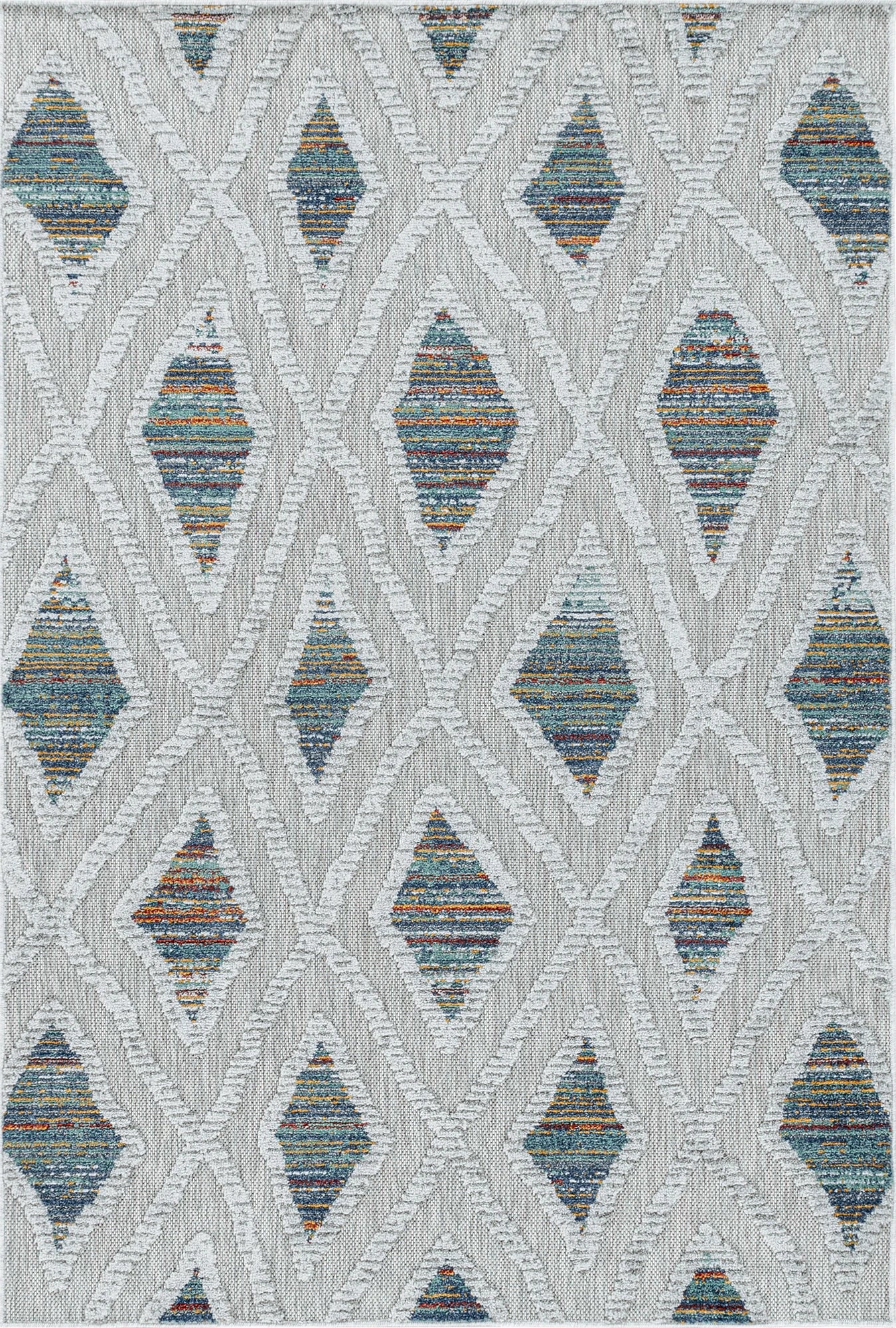 Indoor/Outdoor Diamond Rug | Multi