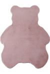 Bear Form Stylish Rug | Pink Pink
