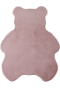 Teppich in Bärenform, Rosa