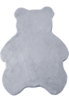 Bear Form Stylish Rug | Silver Silver