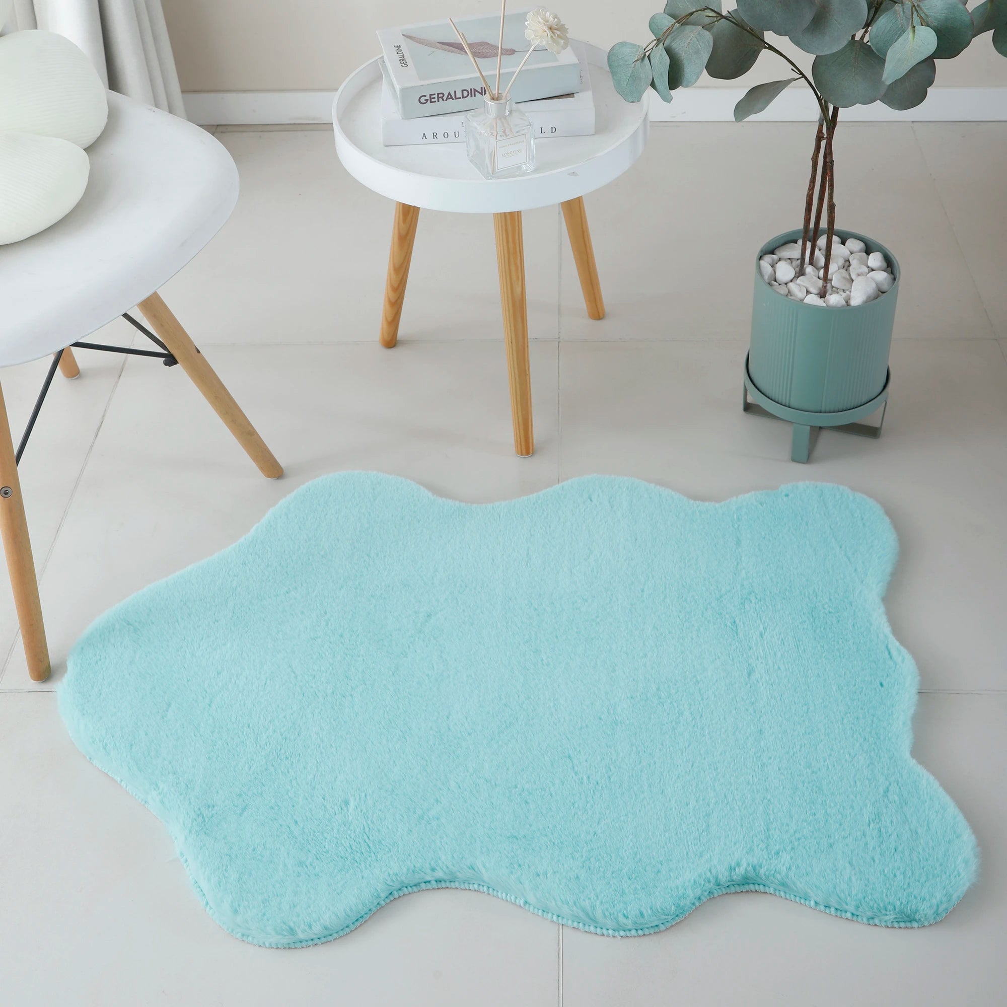 Sheepskin Imitation Chic Decor Rug | Mint