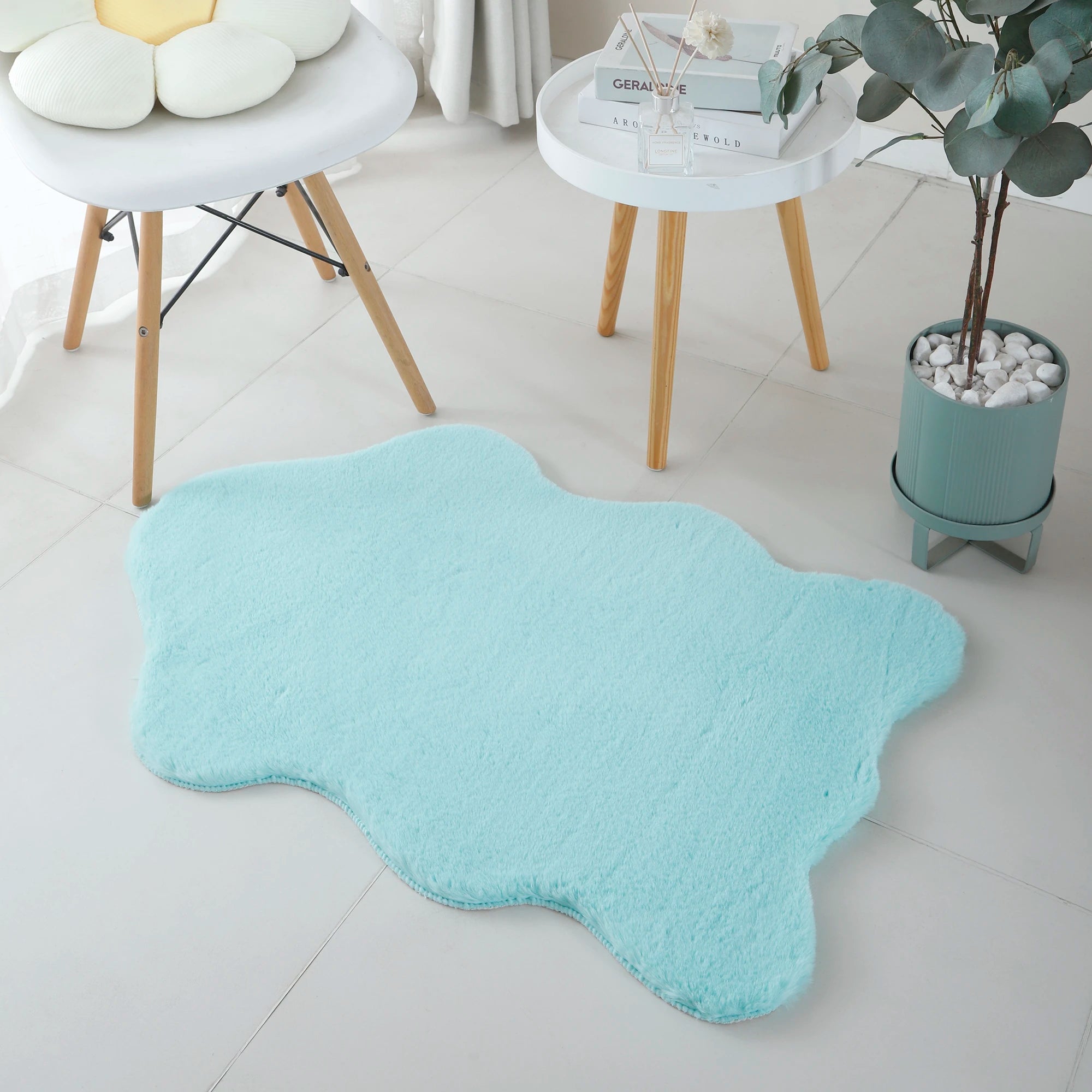 Sheepskin Imitation Chic Decor Rug | Mint