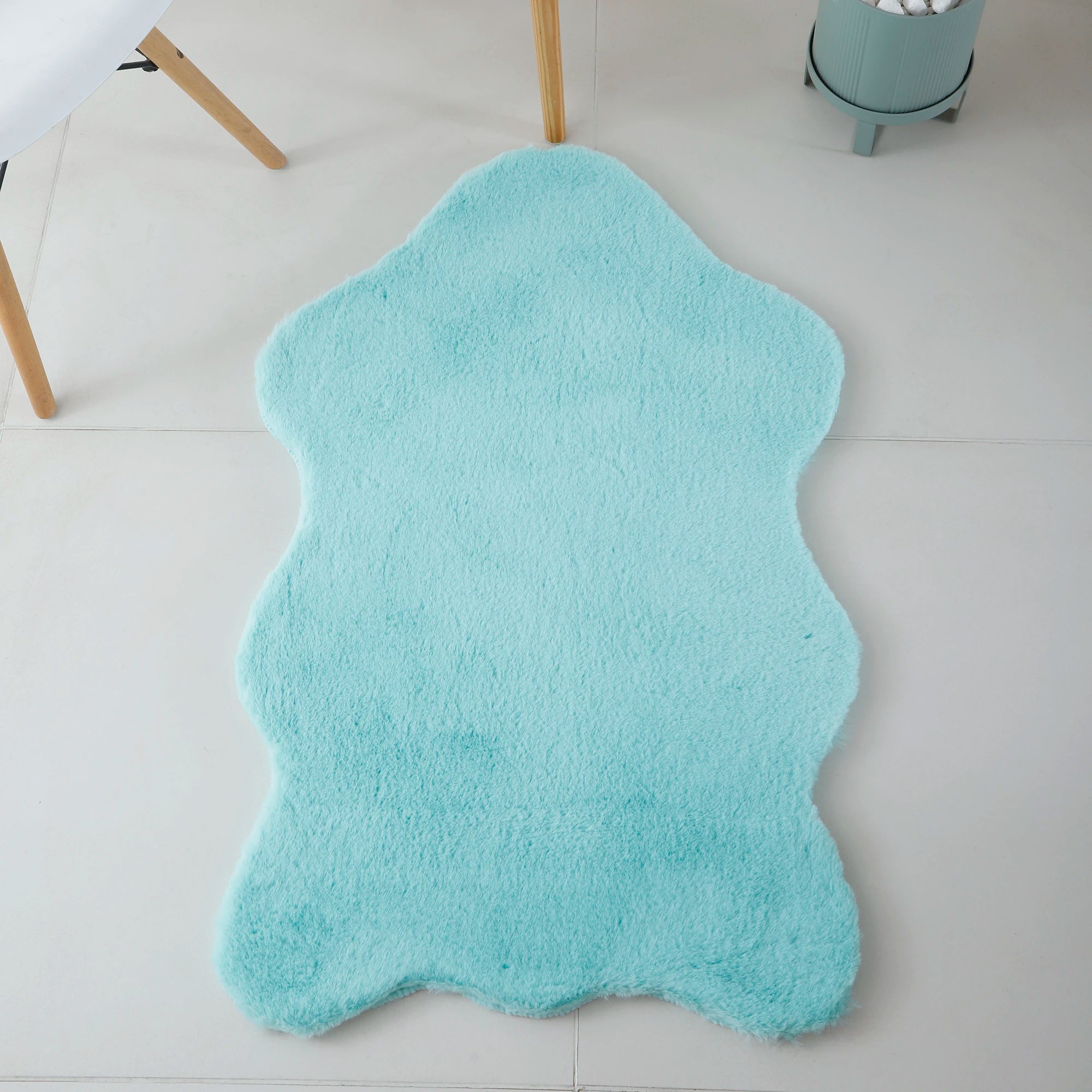 Sheepskin Imitation Chic Decor Rug | Mint