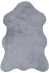 Sheepskin Imitation Chic Decor Rug | Silver Silver