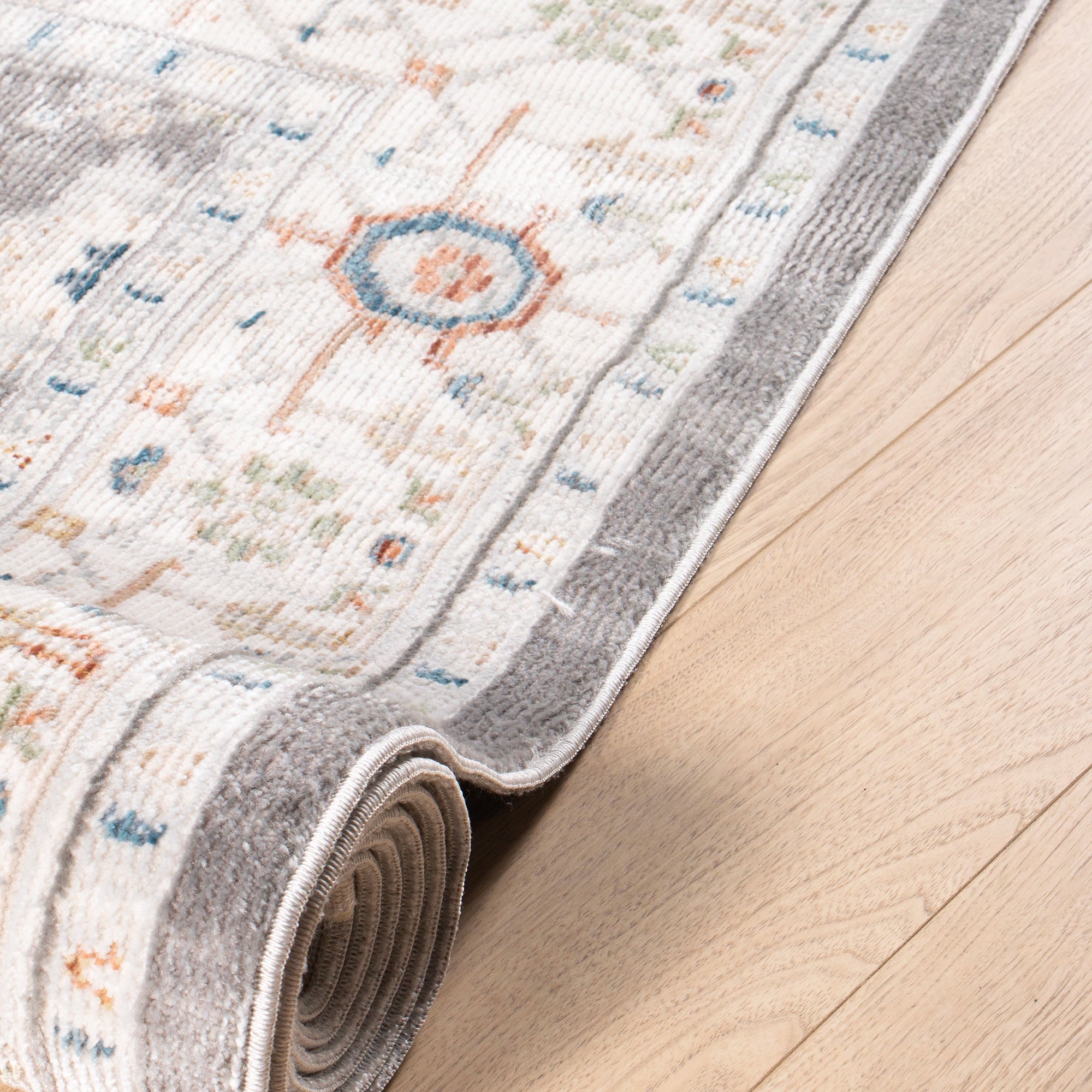 Charcoal Mosaic Medallion Rug