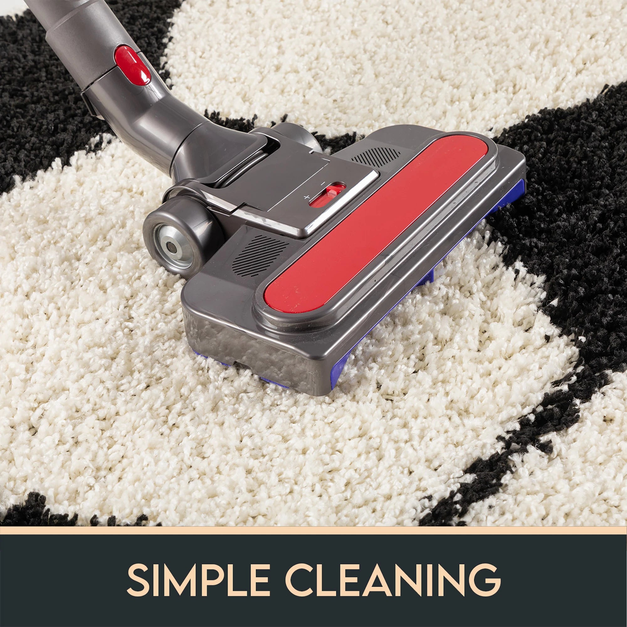 Round Football Shaggy Kids Rug | Black