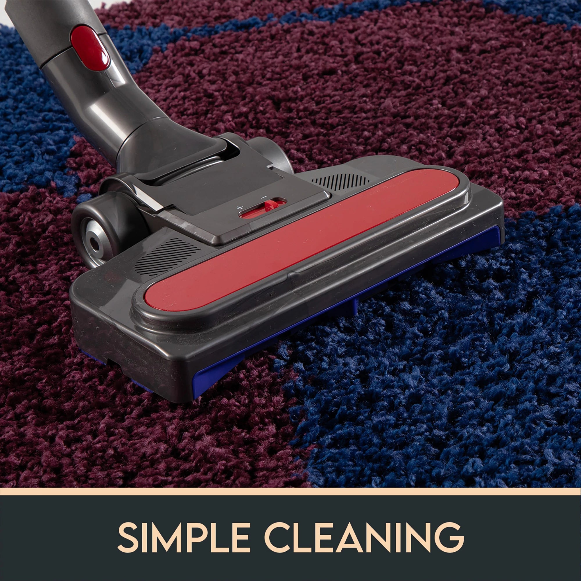 Round Football Shaggy Kids Rug | Navy