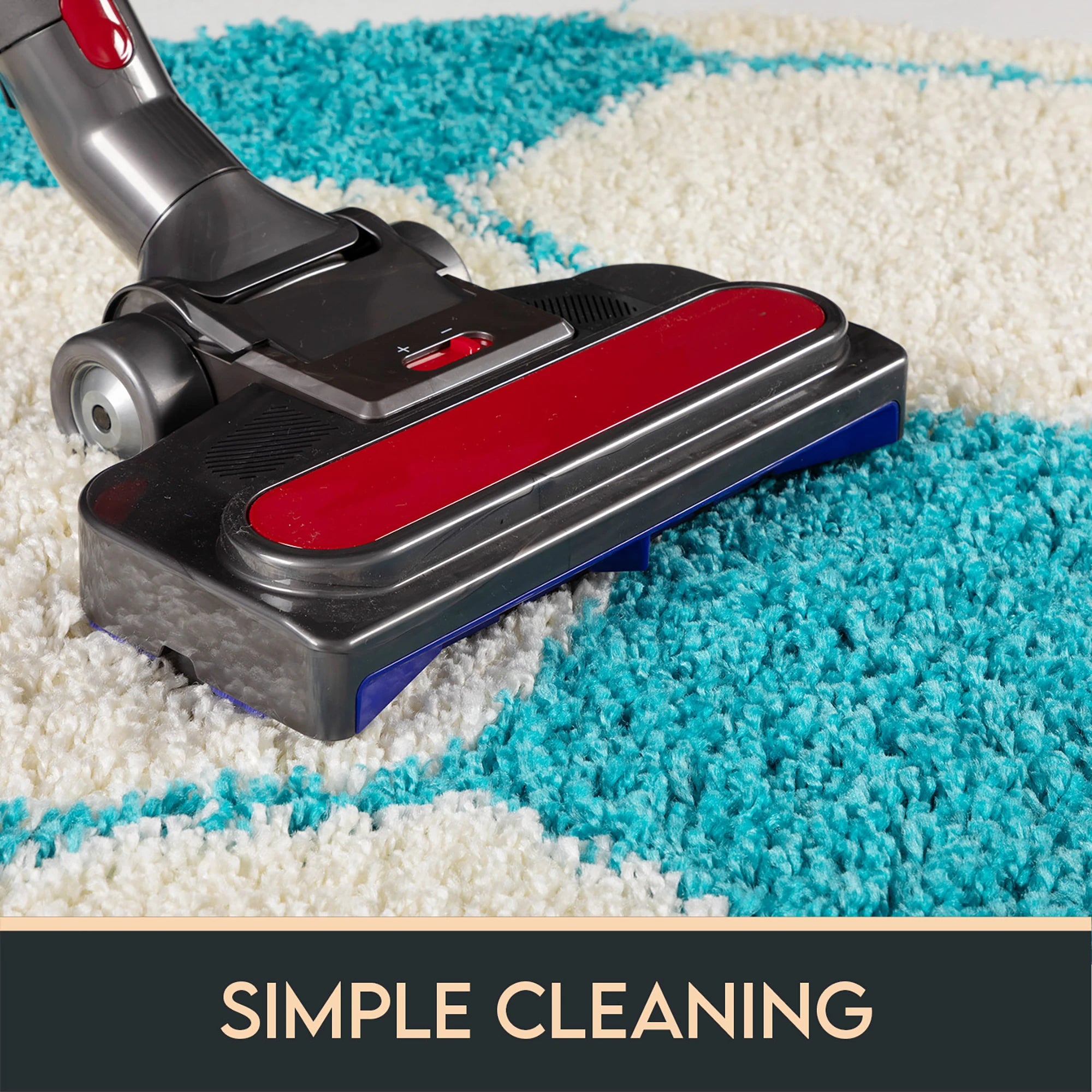 Round Football Shaggy Kids Rug | Turquoise