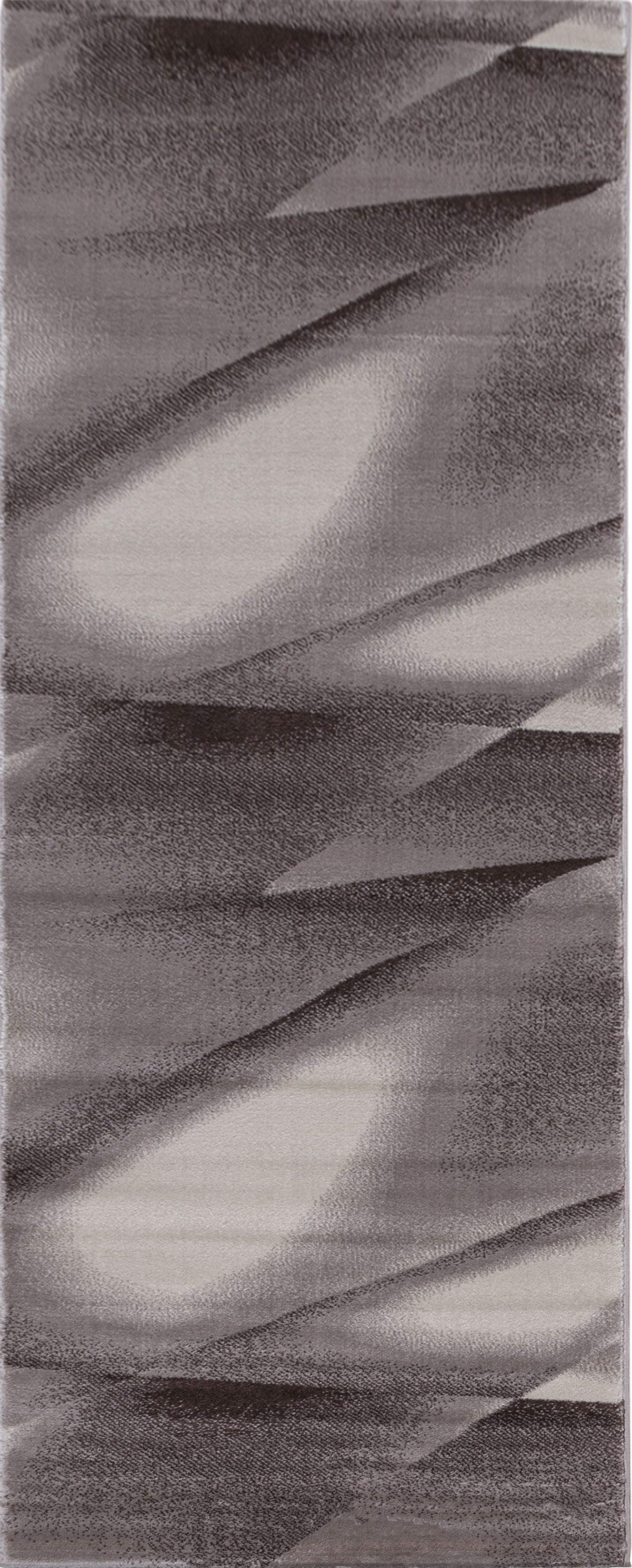 Abstract 3D Liquid Flow Design Rug | Brown