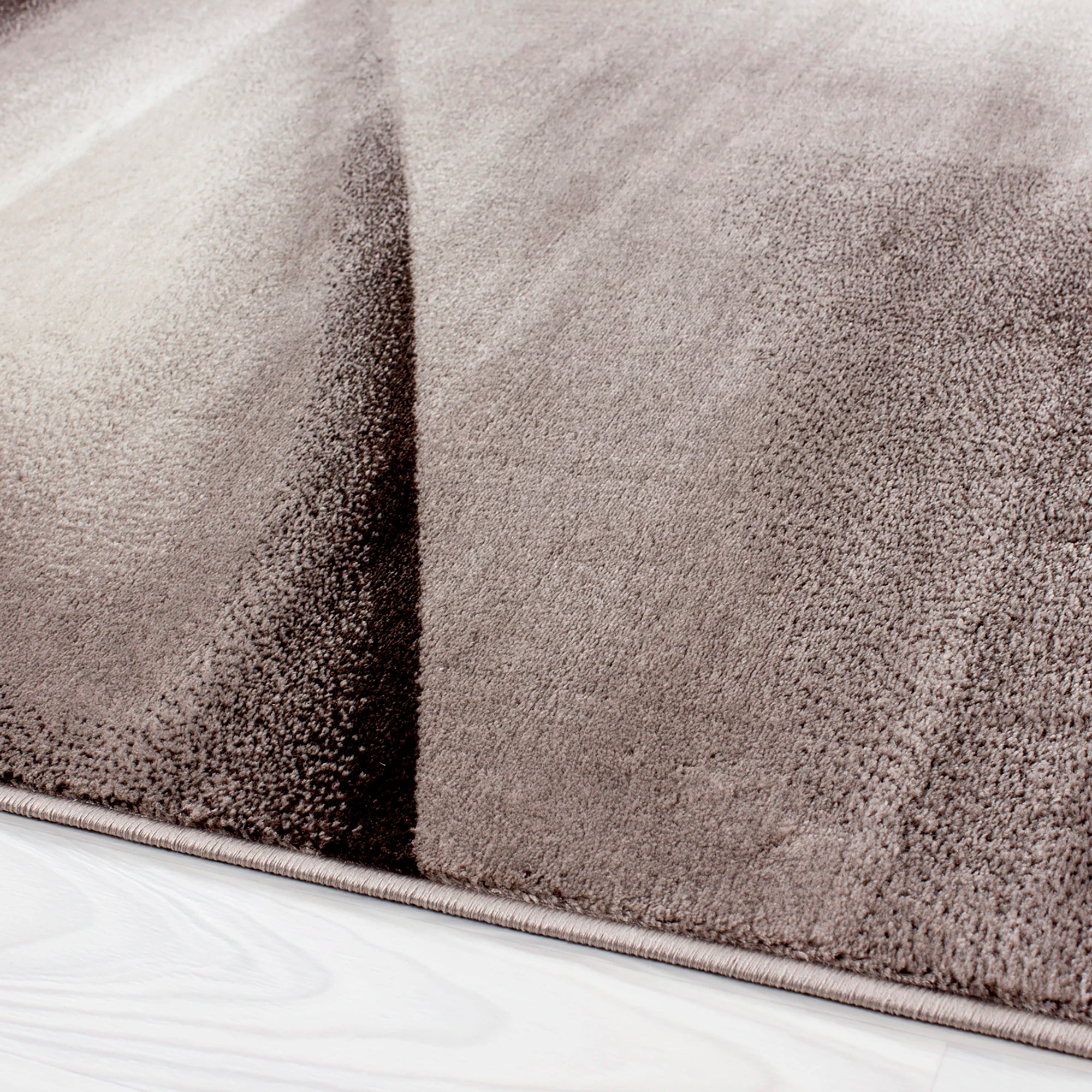 Abstract 3D Liquid Flow Design Rug | Brown