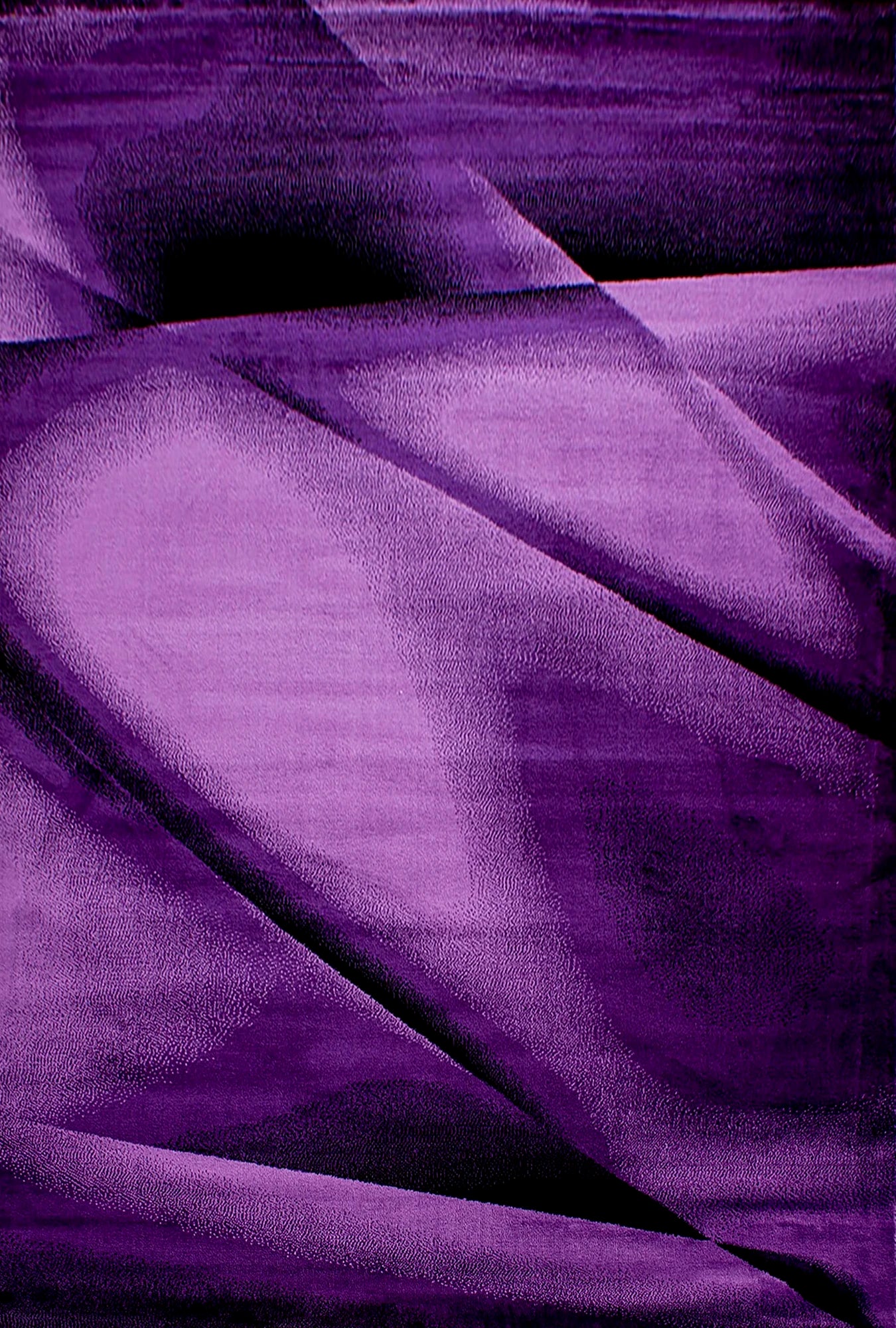 Abstract 3D Liquid Flow Design Rug | Purple