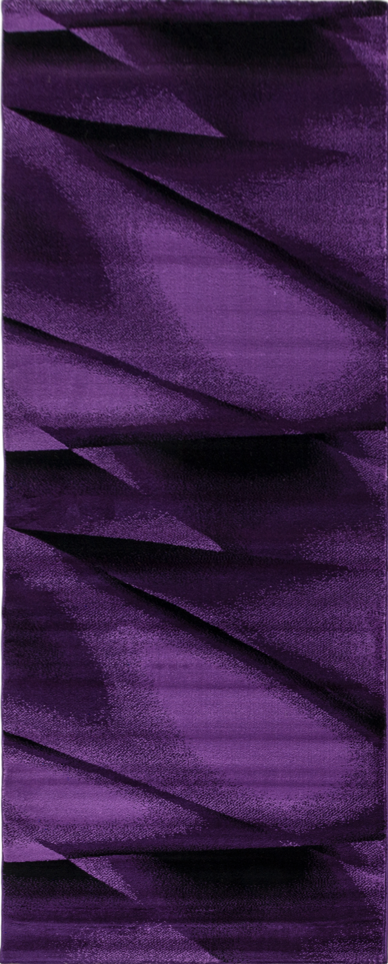 Abstract 3D Liquid Flow Design Rug | Purple