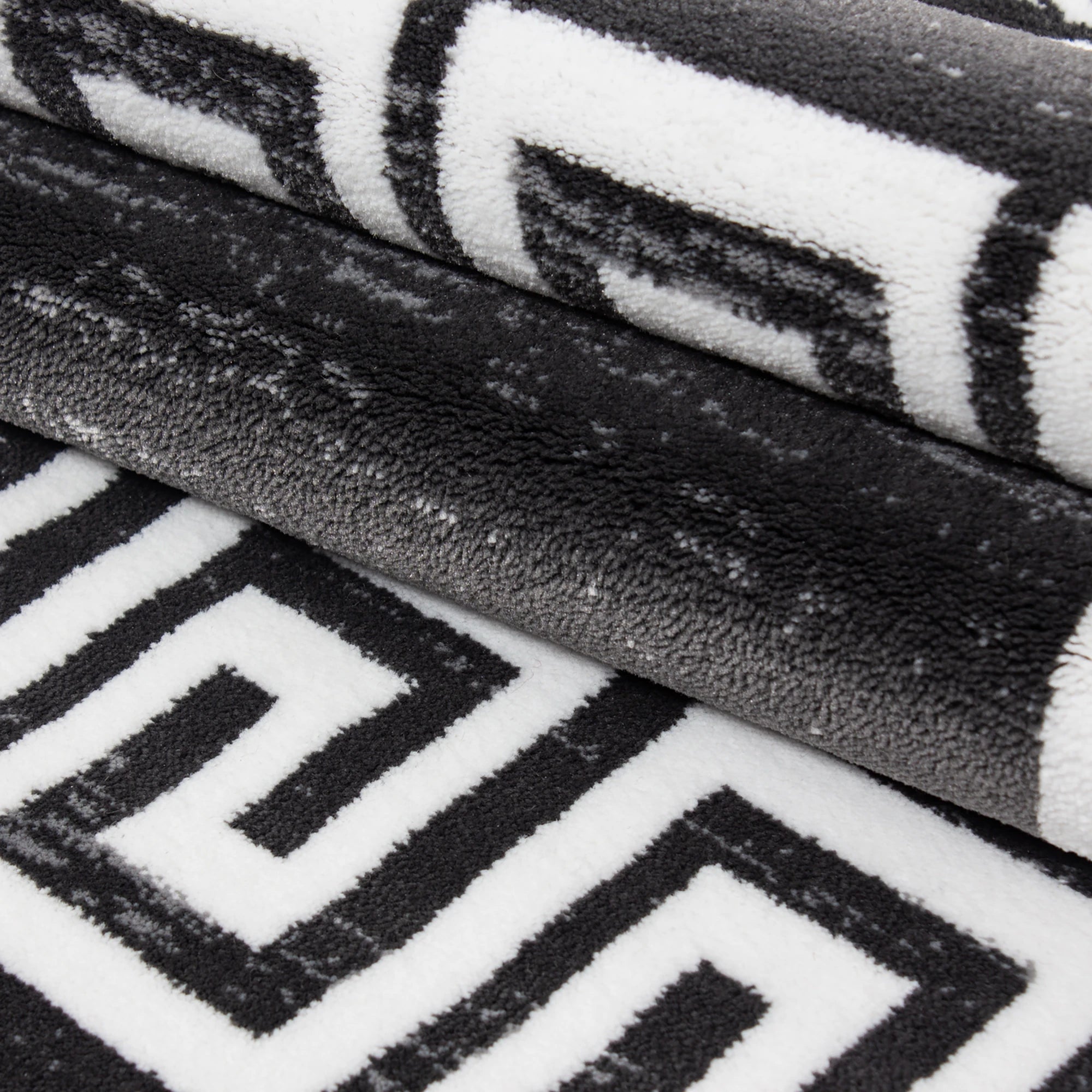 Modern Medusa Inspired Geometric Area Rug | Gray