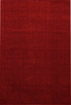 Solid Crimson Plush Weave Area Rug Red