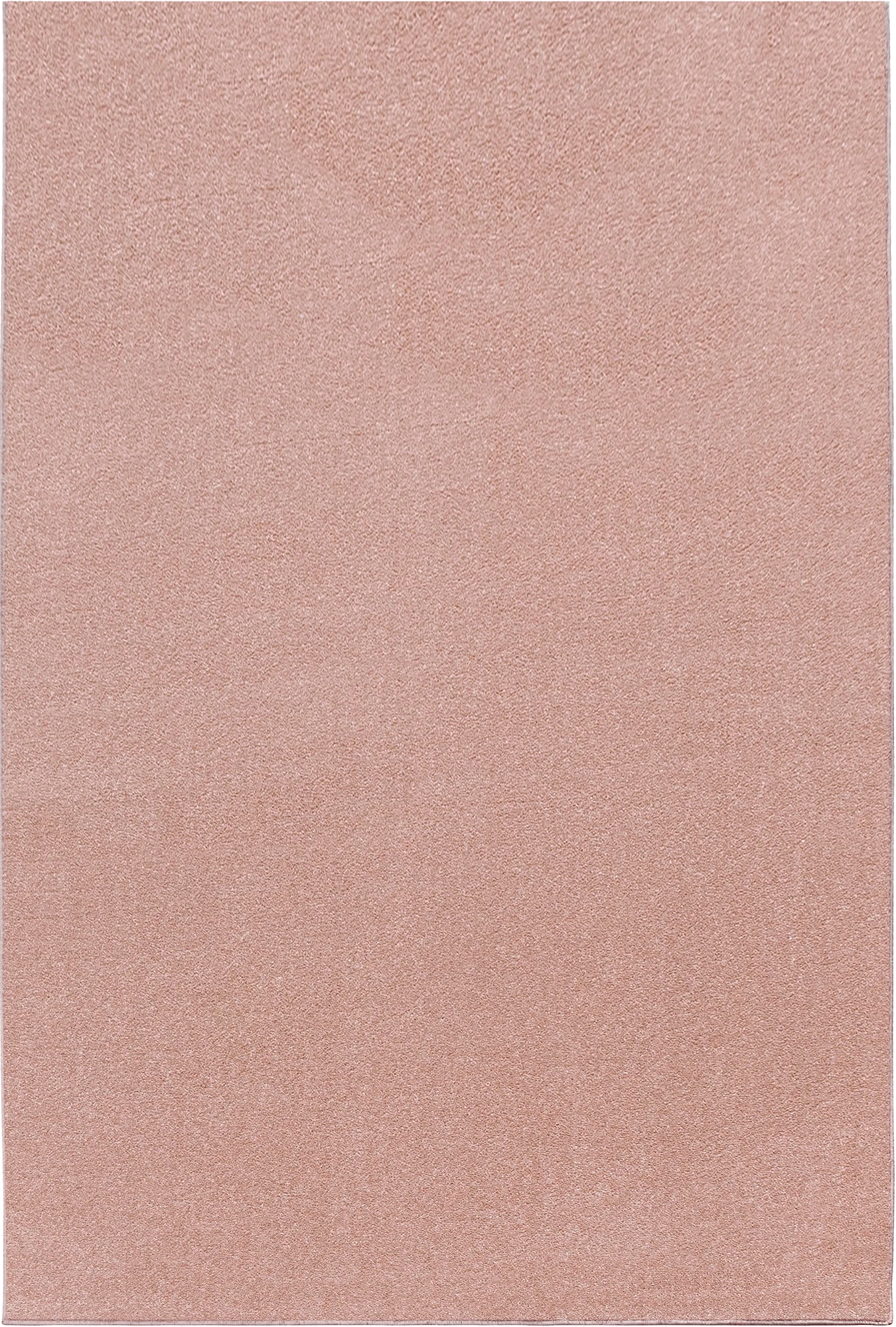 Solid Rose Plush Weave Area Rug