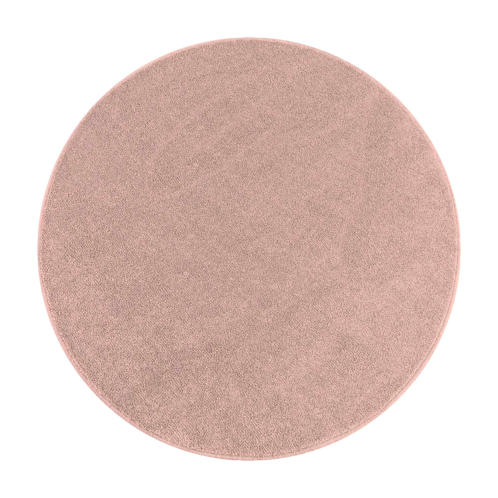 Solid Rose Plush Weave Area Rug