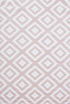 Contemporary Skandi Style Trellis Carpet | Pink Pink